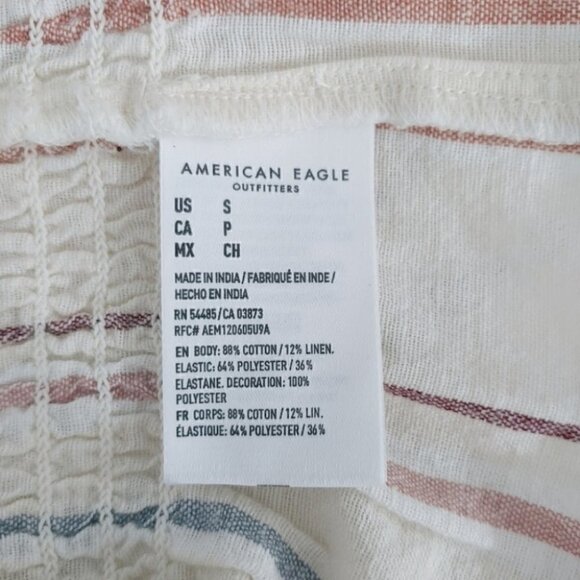 NWT AEO Striped one shoulder boho festival western top - Picture 12 of 14